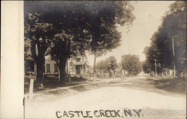 Street Scene Castle Creek New York