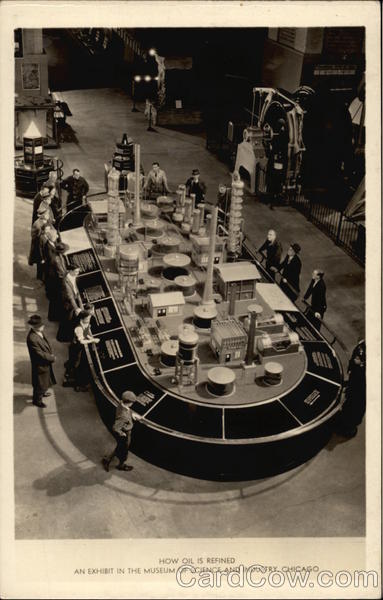 How Oil Is Refined - An Exhibit in the Museum of Science and Industry Chicago Illinois