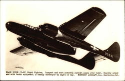 Black Widow (P-61) Night Fighter Postcard