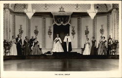 Portrait of British Royals Postcard