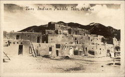 Indian Pueblo Postcard