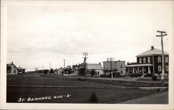 View of Town and Main Street St. Bernard, QC Canada Quebec Postcard Postcard