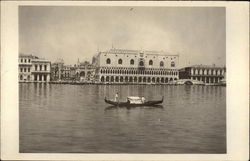 Venetian Buildings, Canal and Gondola Postcard