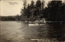 Boat on Pleasant Lake Postcard