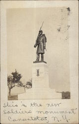 New Soldiers Monument Canastota, NY Postcard Postcard
