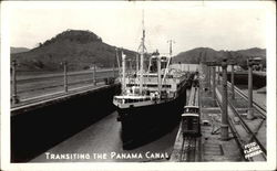 Transiting the Panama Canal Postcard