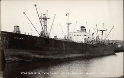 Italian Ship S.S. "Vulcano" Postcard