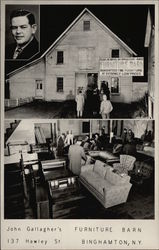John Gallagher's Furniture Barn Postcard