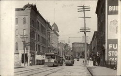 Court Street Streetcars Postcard