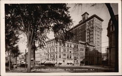 Corner Court & Chenango Streets Postcard