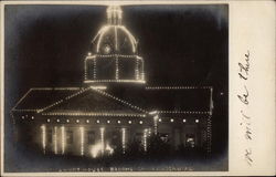 Court House at Night, Broome County Centenial Postcard