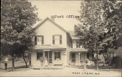 View of Port Crane Post Office Postcard