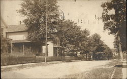 Street Through Town Postcard