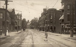 Main Street West from Broad Street Postcard