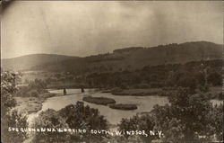 Susquehanna Looking South Windsor, NY Postcard Postcard