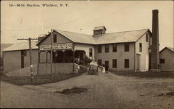 Milk Station - Empire State Dairy Co. Windsor, NY Postcard Postcard