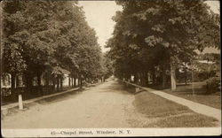 Chapel Street Windsor, NY Postcard Postcard