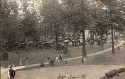 Cars Parked in Bible School Park Postcard