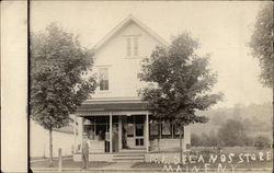 H. E. Delanos Store Maine, NY Postcard Postcard