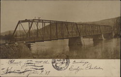 Bridge Over River Postcard