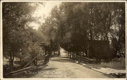 North Main Street Looking South, Harpersville Postcard