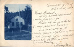 School House Postcard