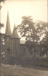 View of Presbyterian Church Conklin, NY Postcard Postcard