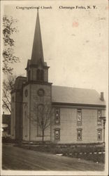 Congregational Church Chenango Forks, NY Postcard Postcard