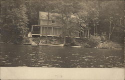 Lake View with Lake House Postcard