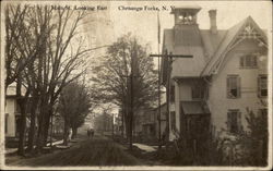 Main Street Looking East Chenango Forks, NY Postcard Postcard