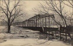 Bridge During Ice Storm Postcard