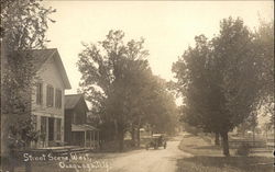 Street Scene, Looking West Postcard