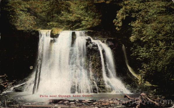 Falls near Oquaga Lake Outlet Deposit New York