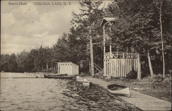 Scott's Dock Oquaga Lake New York