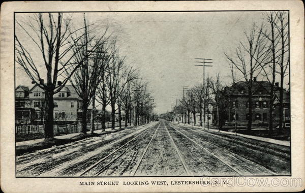Main Street Looking West Lestershire New York