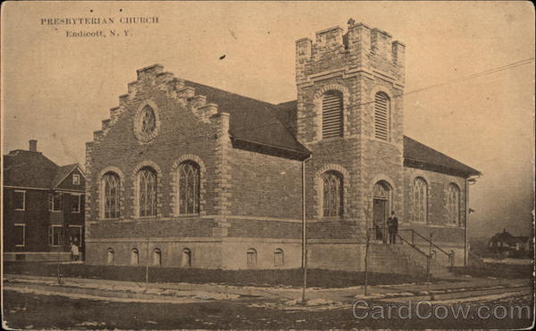 View of Presbyterian Church Endicott New York