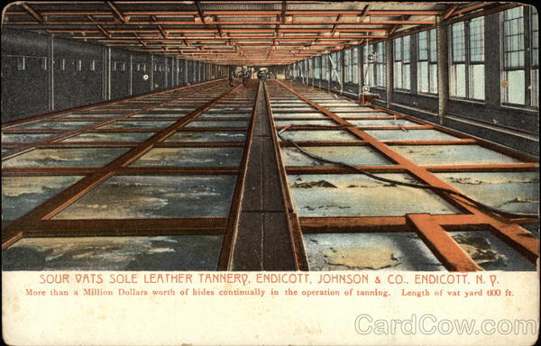Sour Vats Sole Leather Tannery; Endicott, Johnson & Co New York