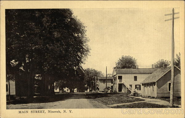 Main Street Nineveh New York