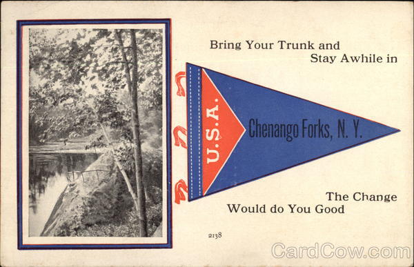 Bring your trunk and stay awhile in Chenango Forks New York