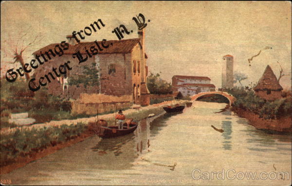 View of Bridge and River Center Lisle New York