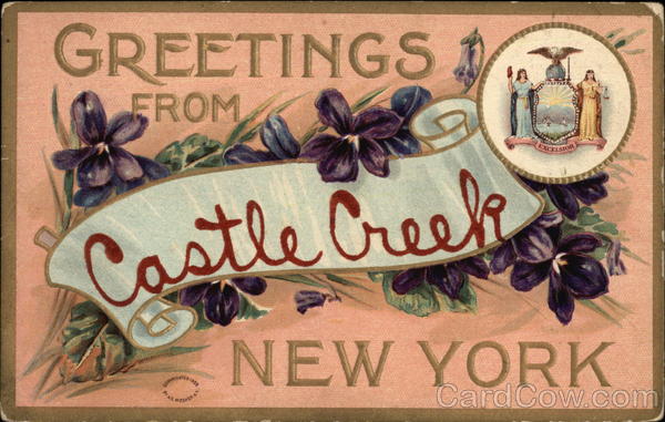 Greetings from Castle Creek, New York