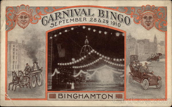 Carnival Bingo, September 28& 29, 1910 Binghamton New York