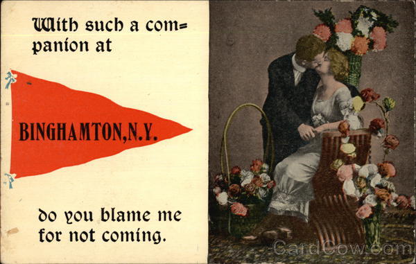 With such a companion at Binghamton New York