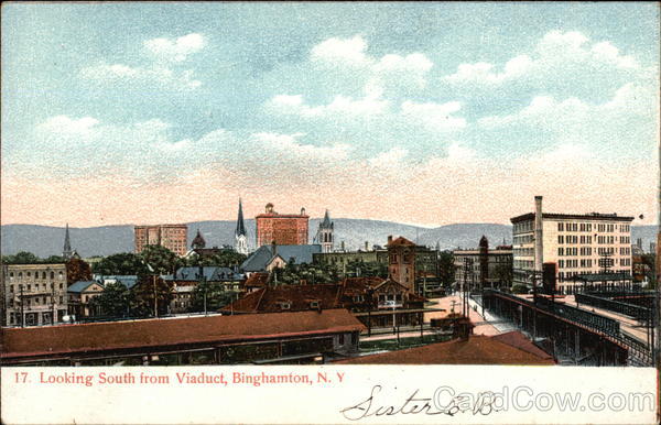 Looking South from Viaduct Binghamton New York