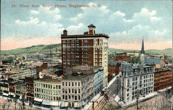 View From Court House Binghamton New York