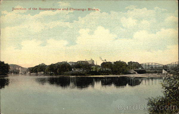 Junction of the Susquehanna and Chenango Rivers Binghamton New York