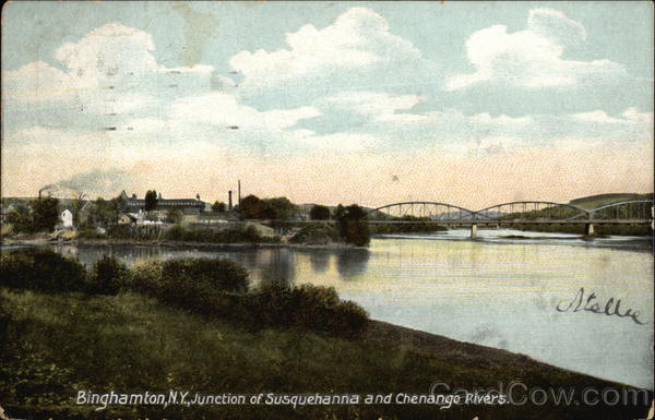 Junction of the Susquehanna and Chenango Rivers Binghamton New York