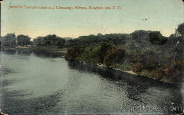 Junction Susquehanna and Chenango Rivers Binghamton New York