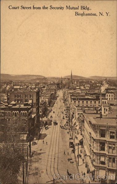 Court Street from the Security Mutual Bldg Binghamton New York