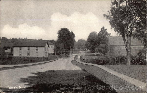 Road Scene Triangle New York